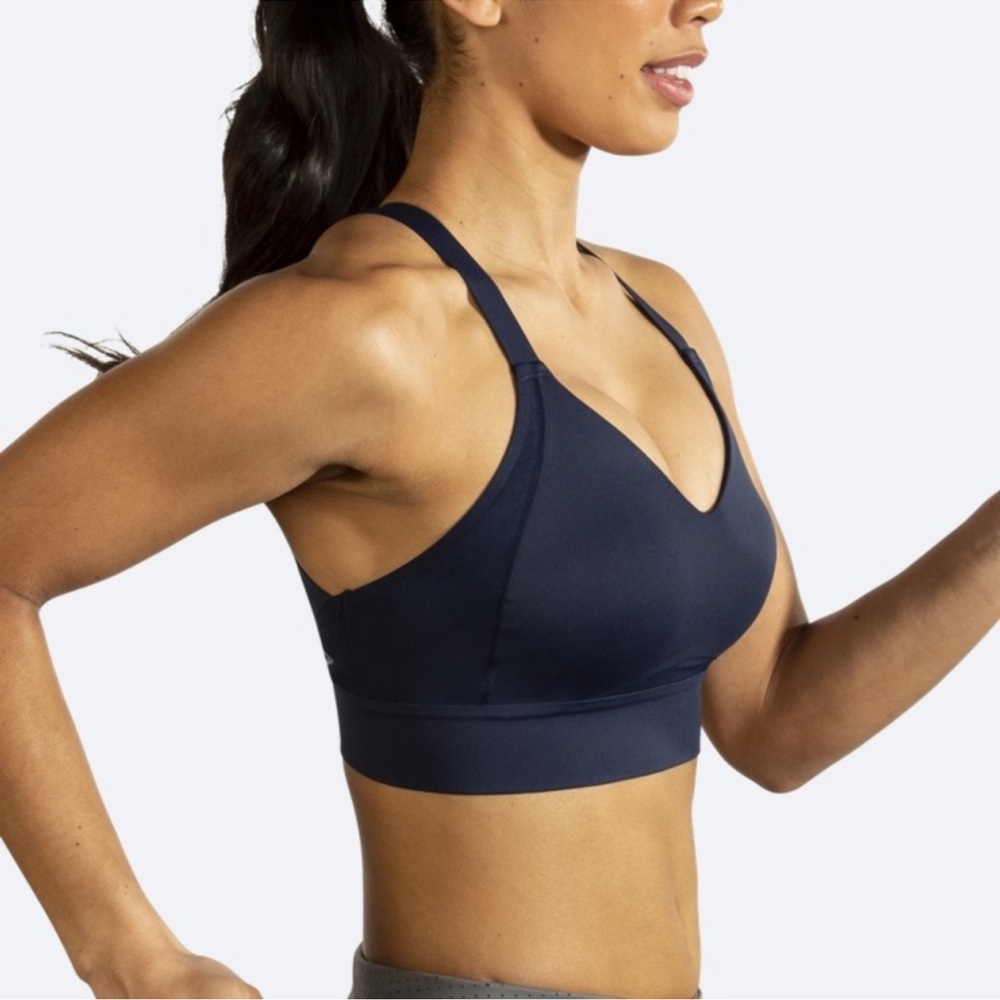 Brooks Drive Interlace Run Bra, Navy blue, Size 34DD/E, NWT - Picture 3 of 8